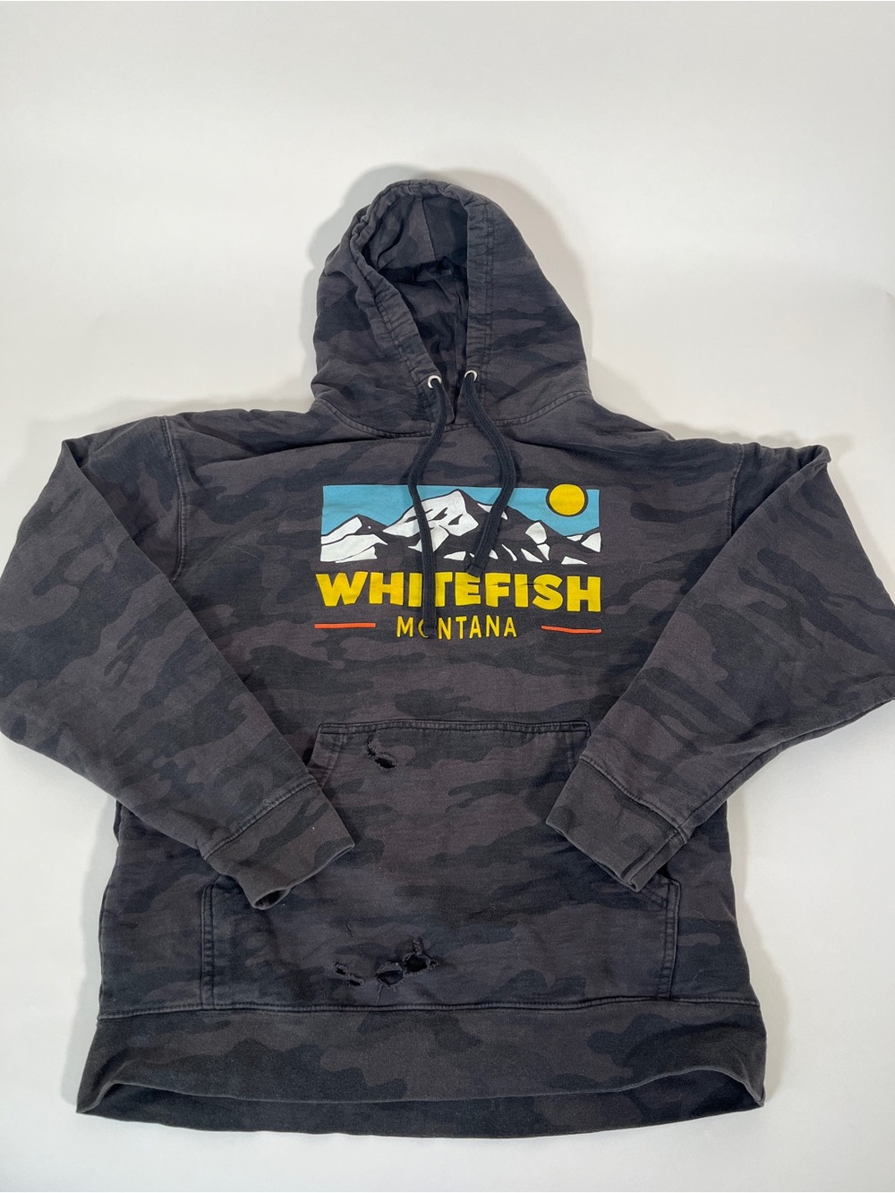 Montana Black Camo Hoodie - Men's Pullover